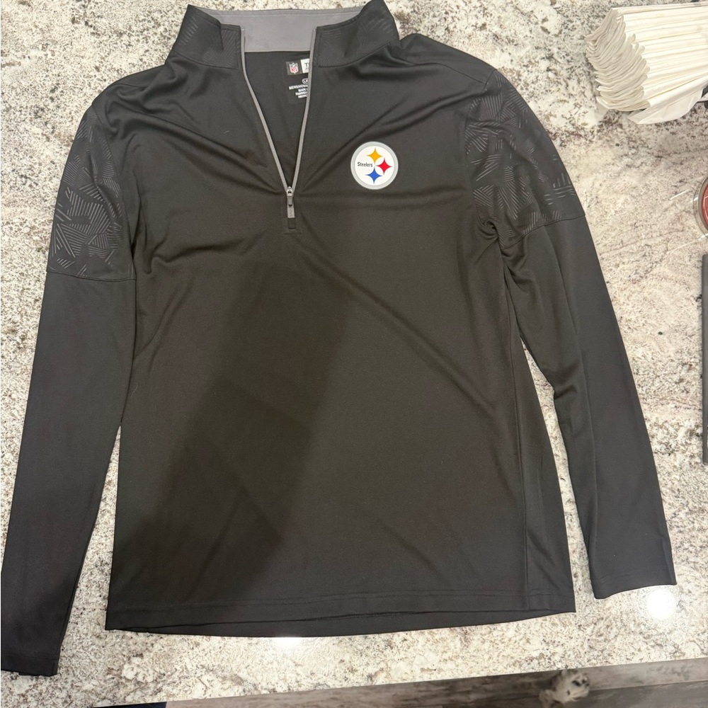 NFL Steeler’s Black Quarter-Zip Pullover